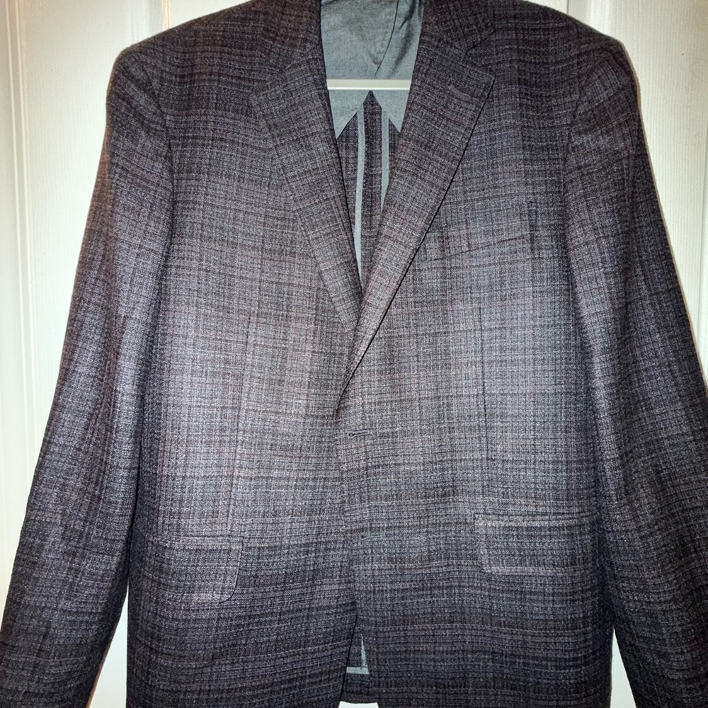 Joseph Abboud Charcoal Plaid Blazer